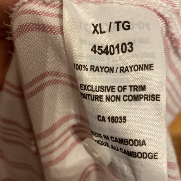 Tahari Striped Button Down Shirt - Picture 6 of 6